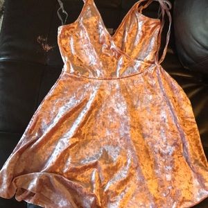 Beautiful peach pink small spaghetti dress.